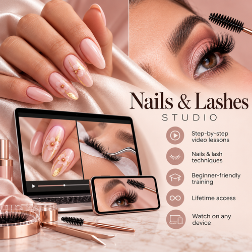 Nails & Lashes: The Finishing Details — course topics and recorded video lesson details